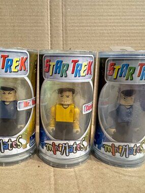 STAR TREK MINI MATES NEW FIGURES 2002 SPOCK MCCOY CAPTAIN KIRK